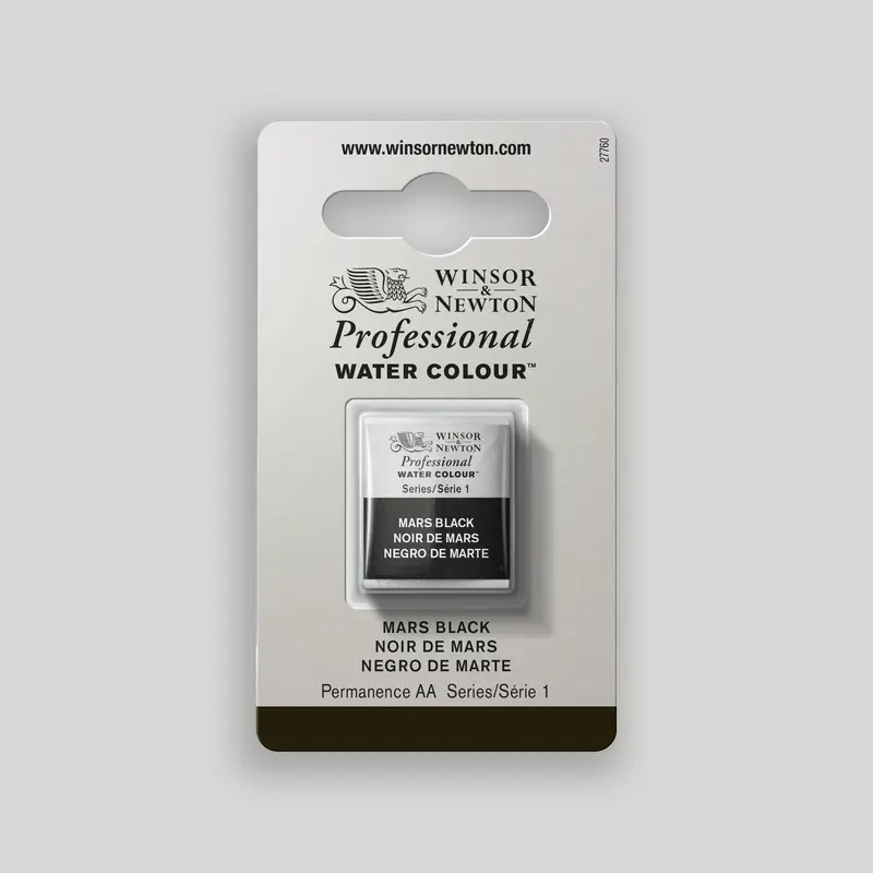 Winsor & Newton Professional Water Colour half pan Mars Black 1