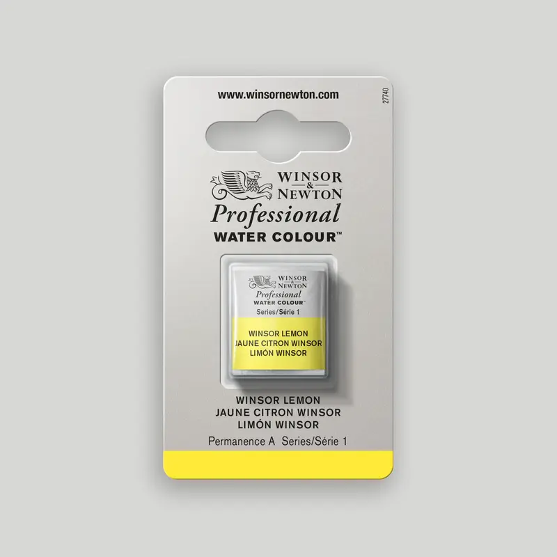 Winsor & Newton Professional Water Colour half pan Winsor Lemon 1