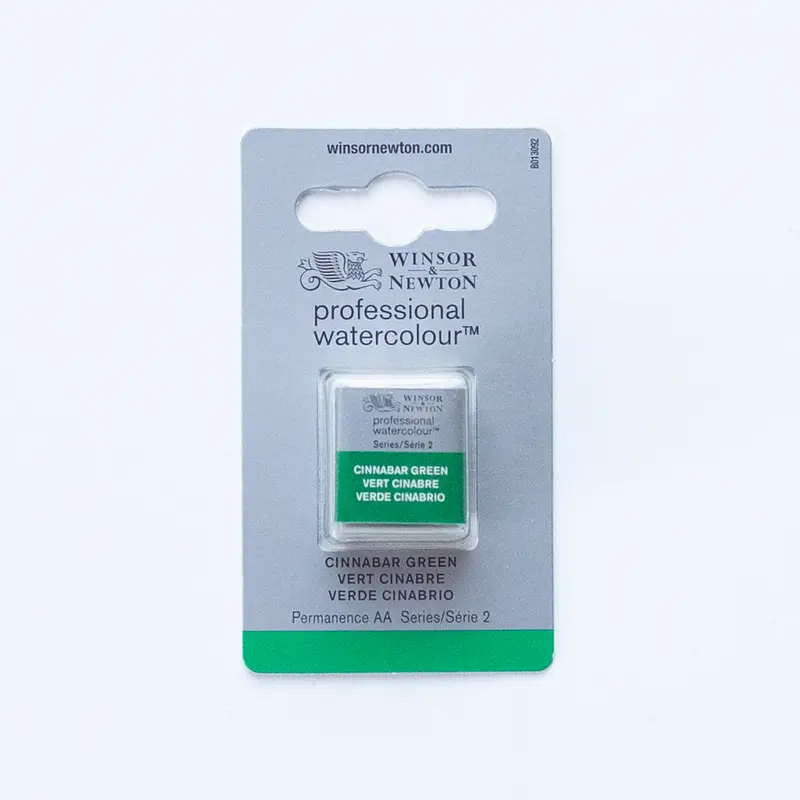 Winsor & Newton Professional Watercolour Halve nap Cinnabar Green 2