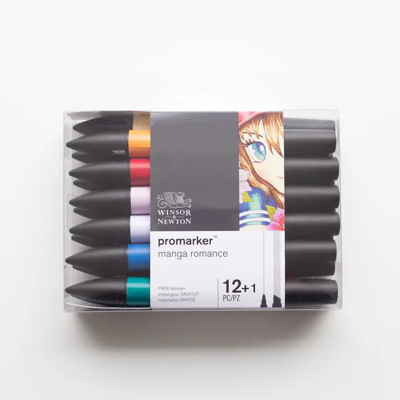 Winsor & Newton Promarker 12+1 Manga Romance