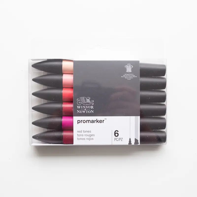 Winsor & Newton Promarker 6 Red Tones