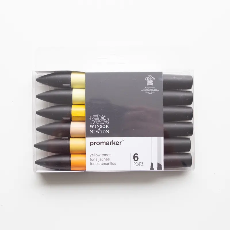 Winsor & Newton Promarker 6 Yellow Tones
