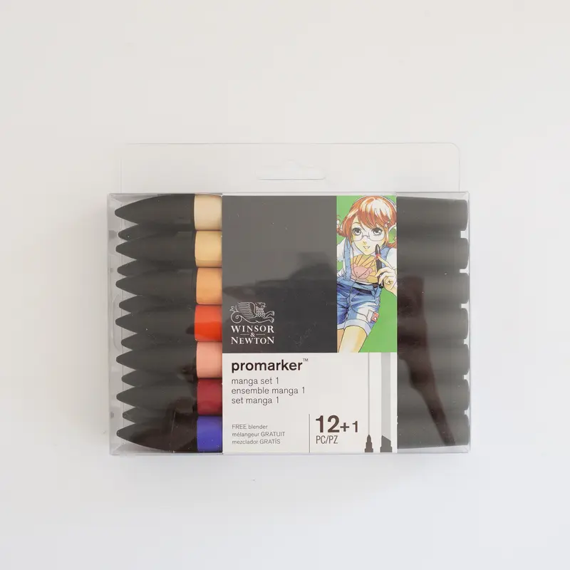 Winsor & Newton Promarker Set 12+1 Manga 1