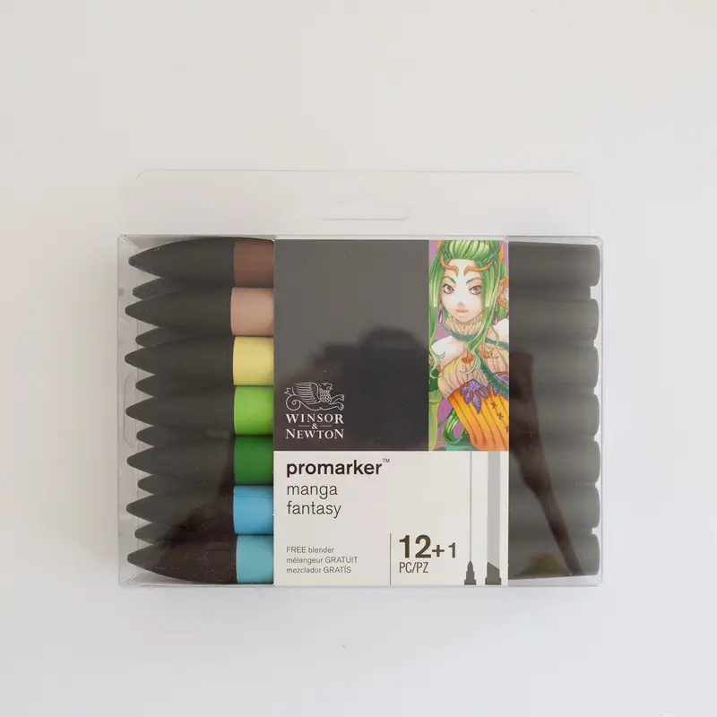 Winsor & Newton Promarker Set 12+1 Manga Fantasy