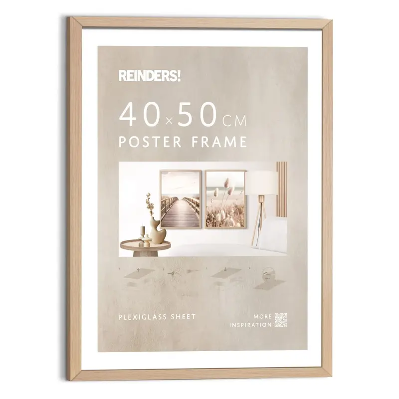 Wissellijst hout poster 40x50 beuken