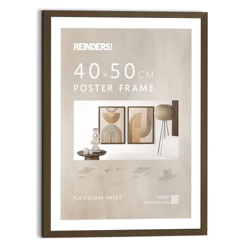 Wissellijst hout poster 40x50 walnoot