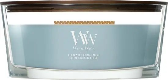 WoodWick Cedarwood & Ocean Moss Ellipse Candle