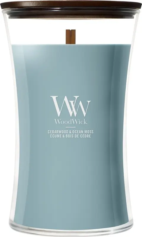WoodWick Cedarwood & Ocean Moss Large Candle
