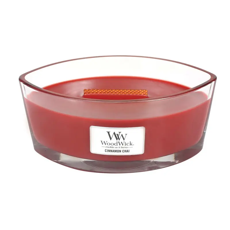 WoodWick Cinnamon Chai HearthWick Flame Ellips candle