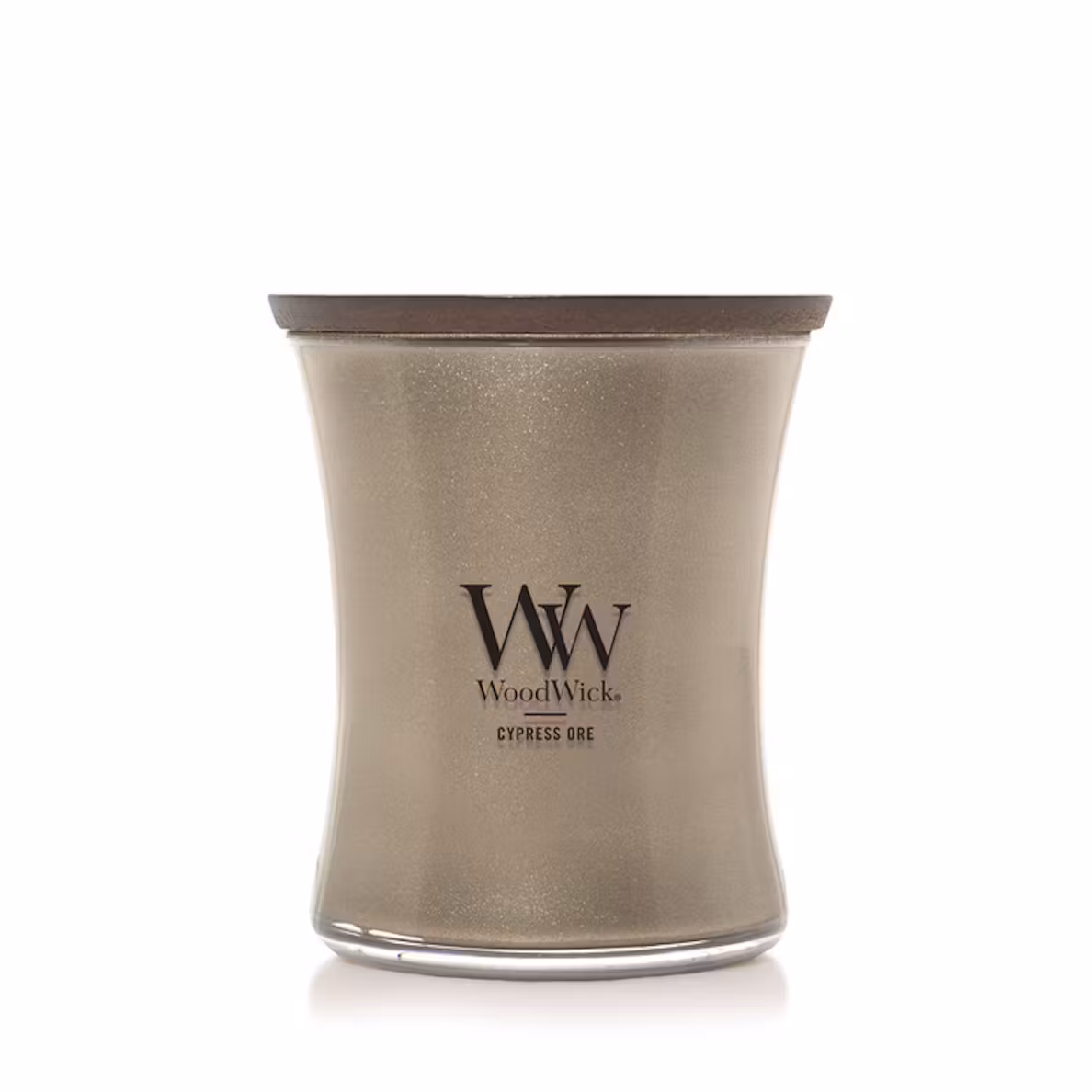 WoodWick Cypress Ore - Warm Nickel Metal Collection