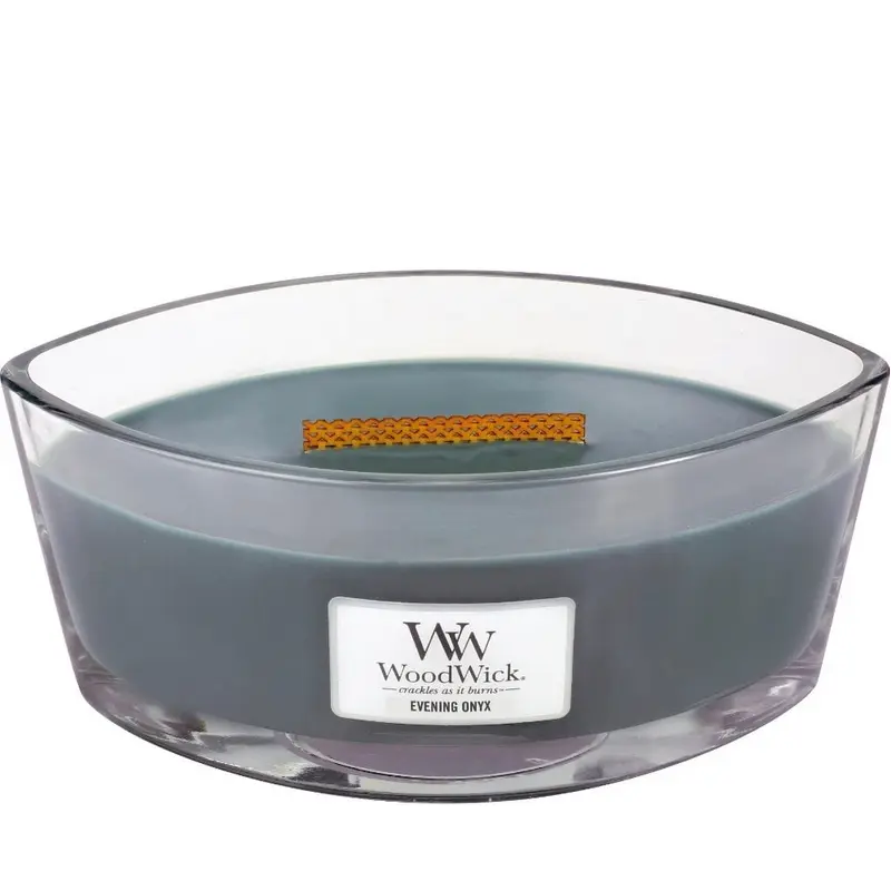 WoodWick Evening Onyx Ellipse HearthWick Flame