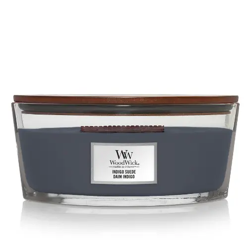 WoodWick Indigo Suede Heartwick Flame Ellipse
