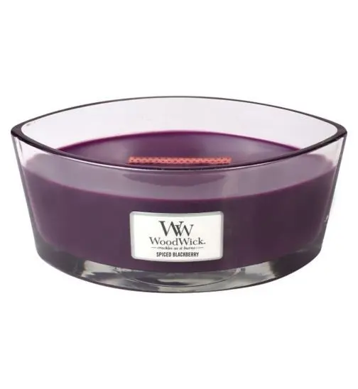 WoodWick Spiced Blackberry Heartwick Flame Ellipse