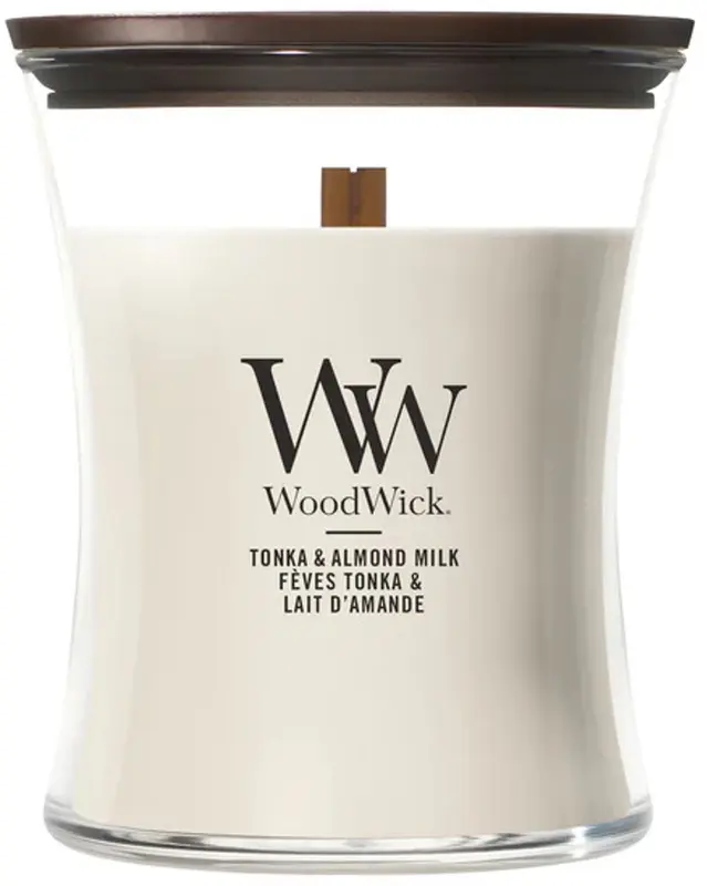 WoodWick Tonka & Almond Milk - Medium