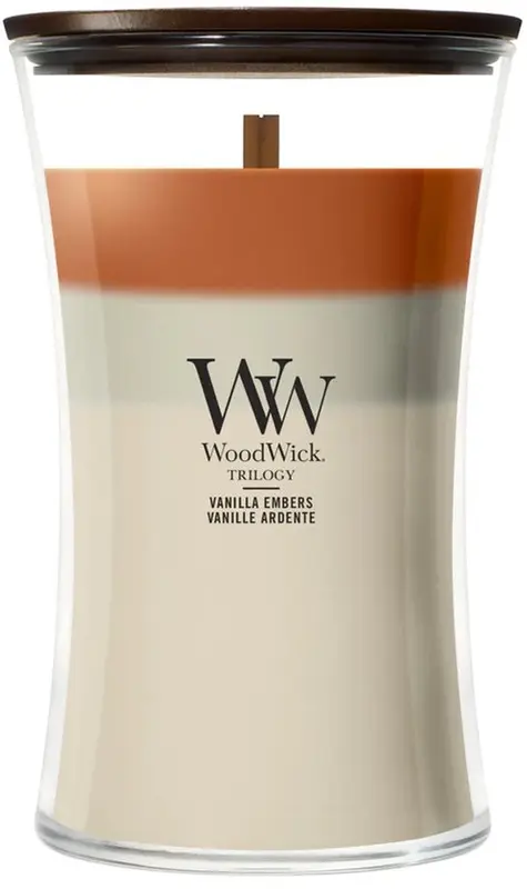 WoodWick Trilogy Vanilla Embers - Large