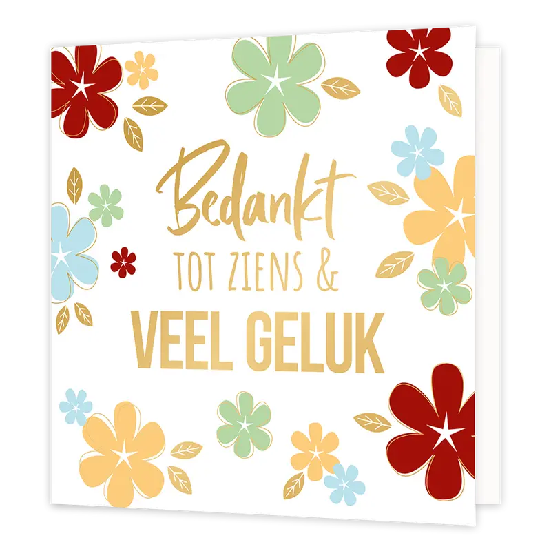 XL - Bedankt tot ziens en veel geluk