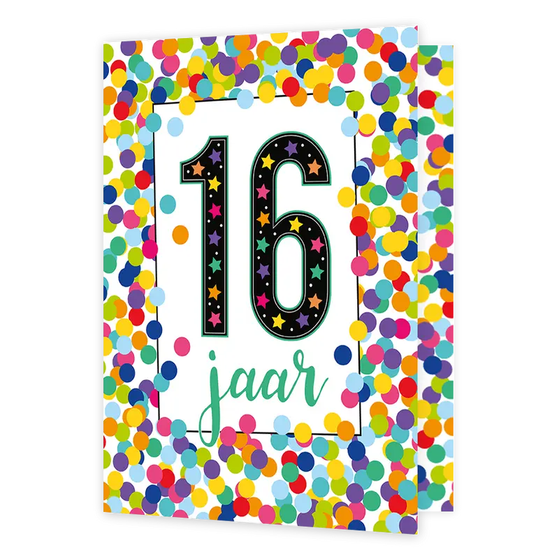 XL kaart - 16 jaar