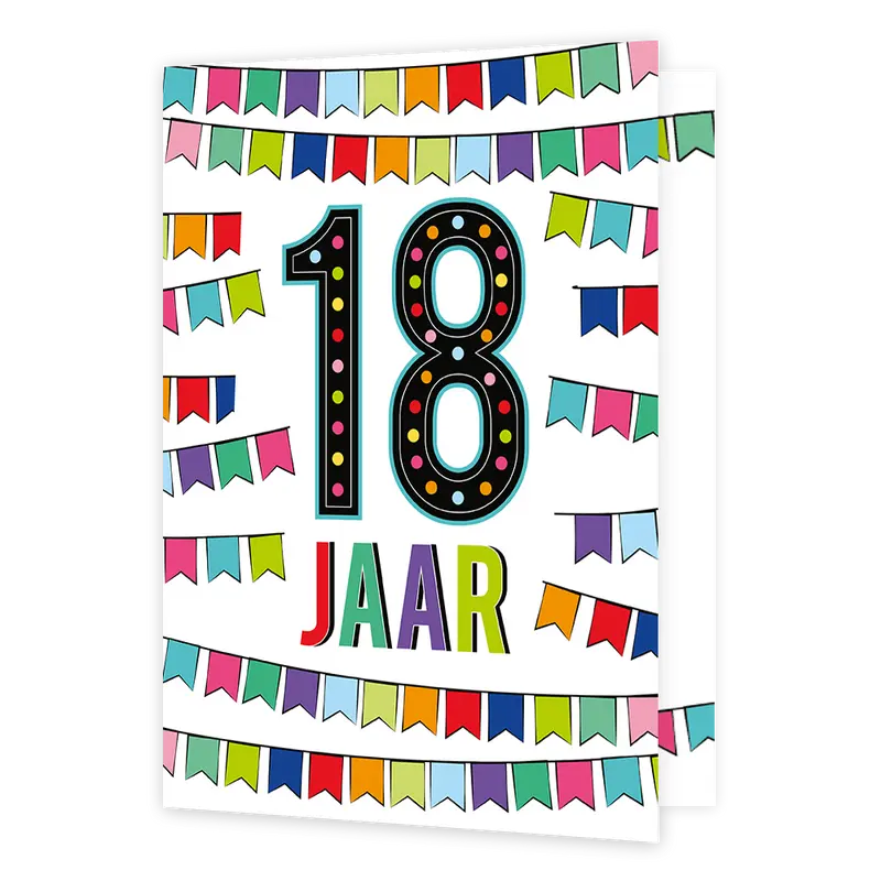 XL kaart - 18 jaar