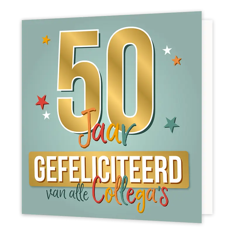 XL kaart - 50 Jaar gefeliciteerd