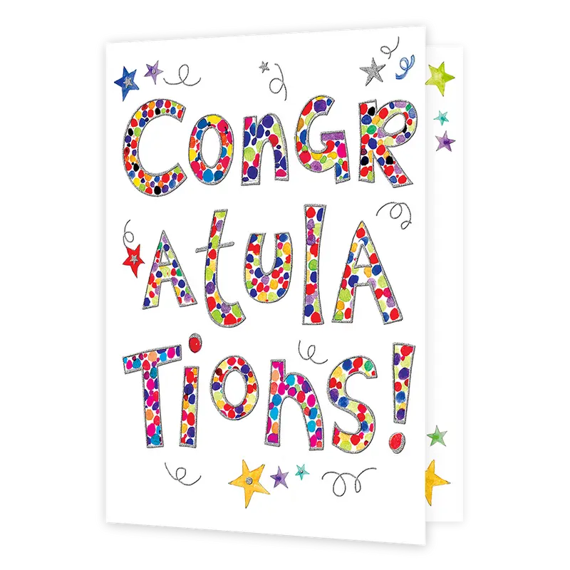XL kaart - Congratulations