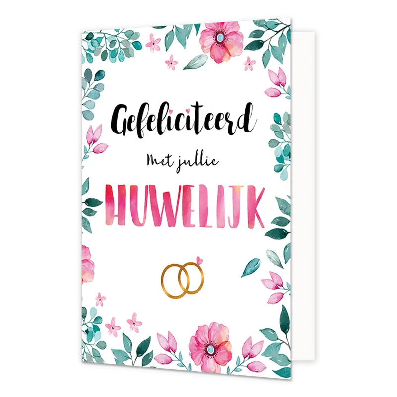 XL kaart - Gefeliciteerd met jullie huwelijk