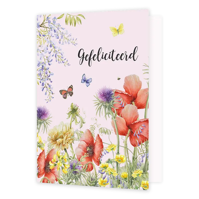 XL kaart - Gefeliciteerd