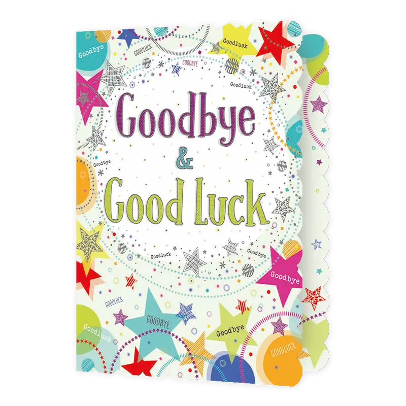 XL kaart - Goodbye & good luck