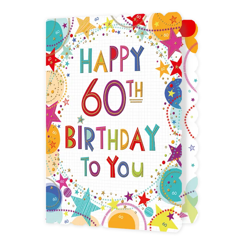 XL kaart - Happy 60th Birthday