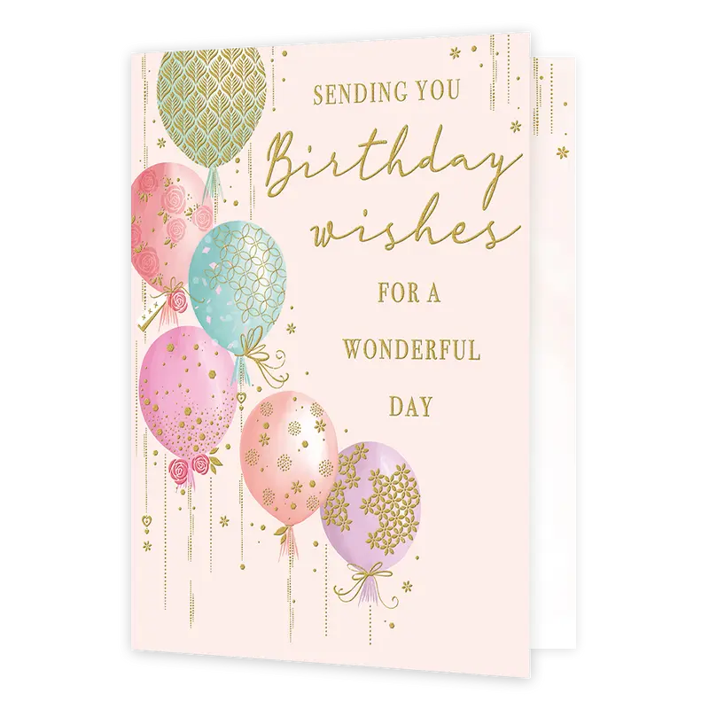 XL kaart - Sending you birthday wishes