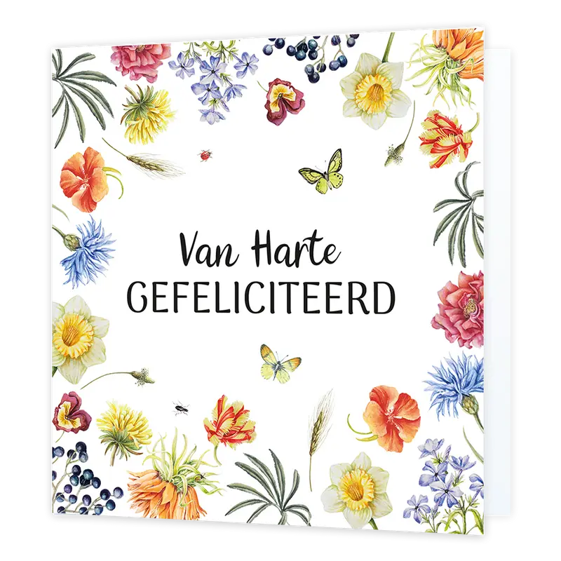 XL kaart - Van harte gefeliciteerd