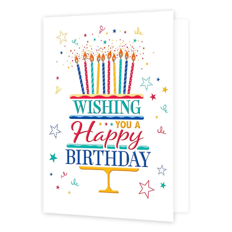 XL kaart - Wishing you a happy birthday