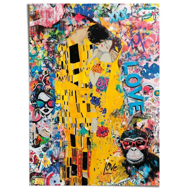 XXL Poster Modern Kiss 140x100