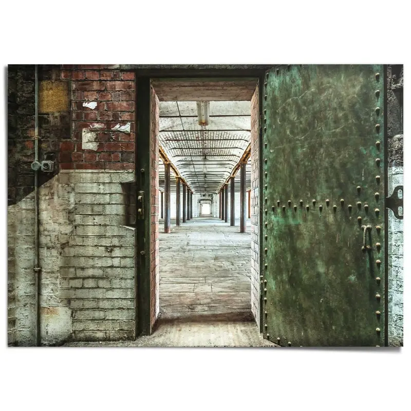 XXL Poster Verlaten fabriek 100x140