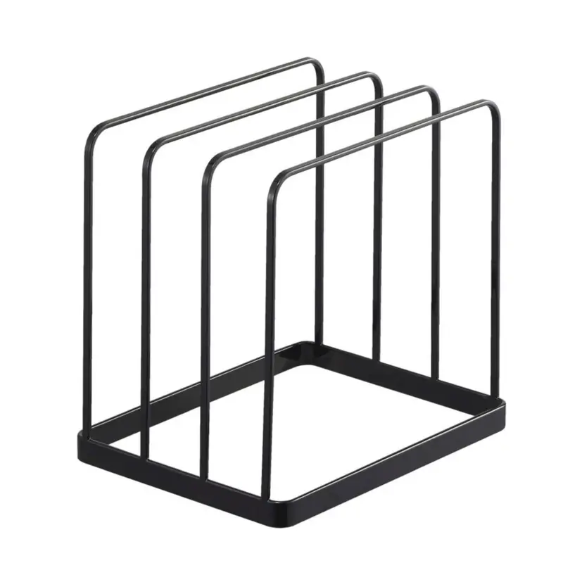 Yamazaki Tower Tray & Cutting Board Stand - Zwart