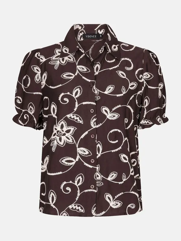 Ydence Blouse Leila - Dark Brown