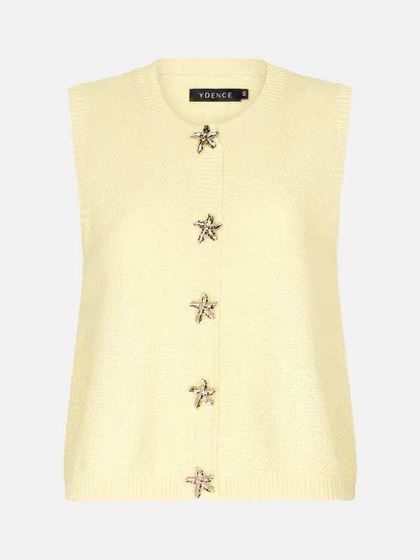 Ydence Knitted top Mona - Soft Yellow