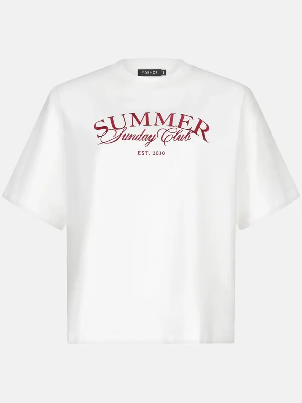 Ydence T-shirt Summer Sunday club - Brick red