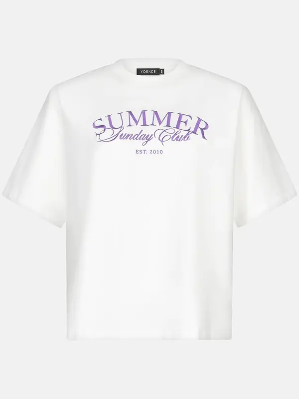 Ydence T-shirt Summer Sunday club - Lila