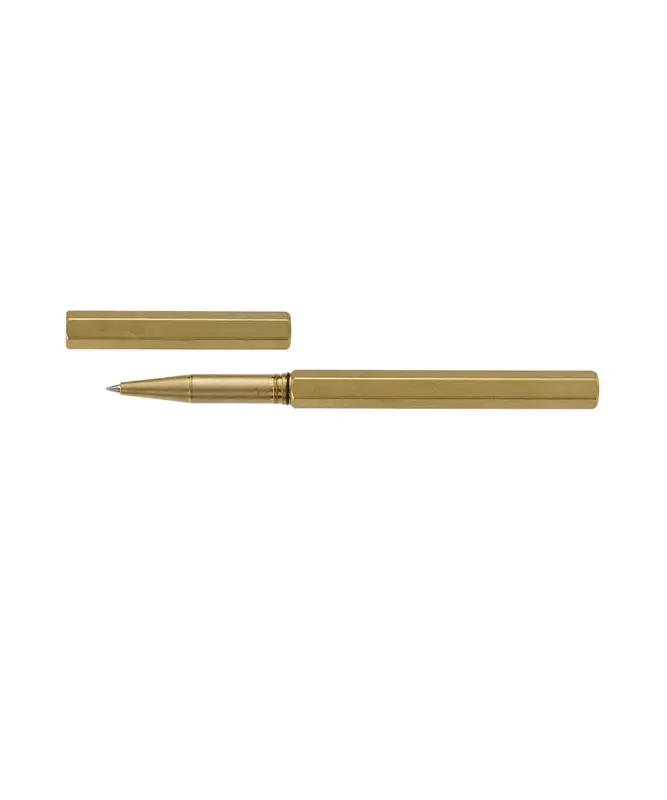 Ystudio Classic Brass Rollerball Pen