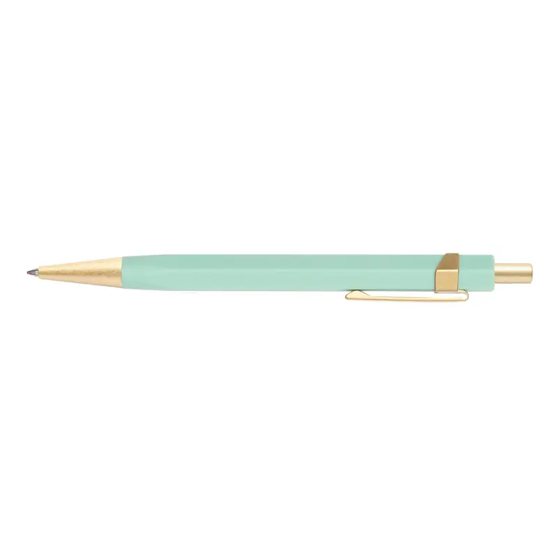 Ystudio Glamour Evolve Ocean Teal Green Sustainable balpen met clip