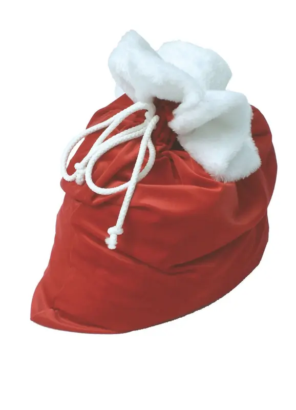 Zak Kerstman rood fluweel