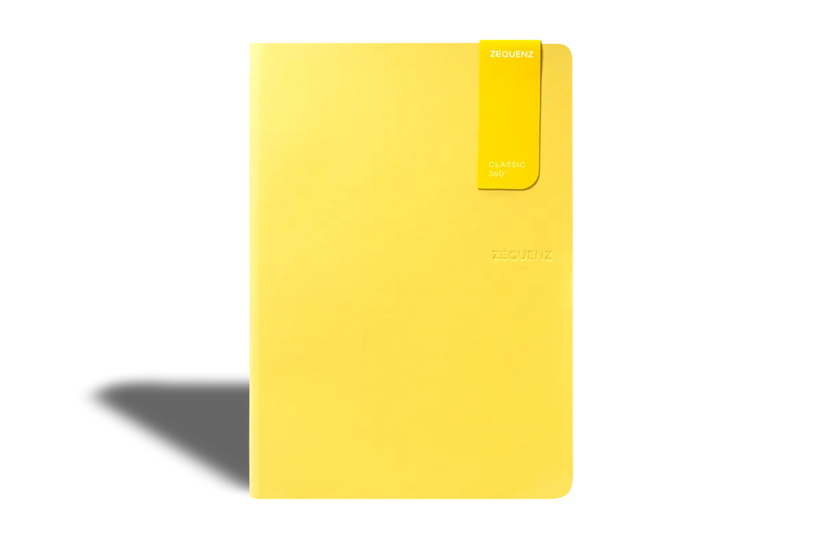 Zequenz 360⁰ Notebook A5 Mustard Yellow Line