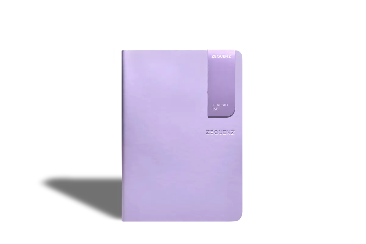Zequenz 360⁰ Notebook B6 Lavender Purple Dotted
