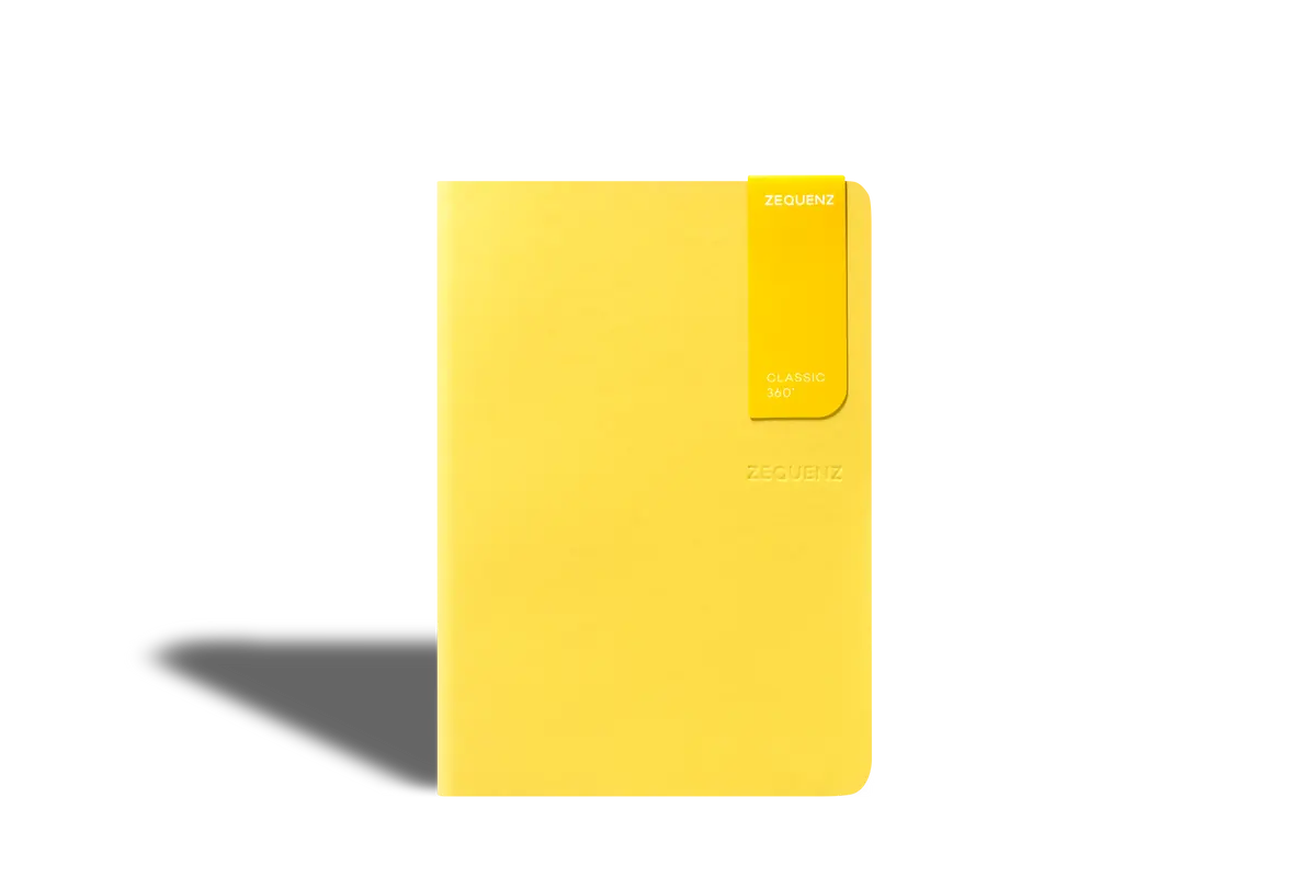 Zequenz 360⁰ Notebook B6 Mustard Yellow Line