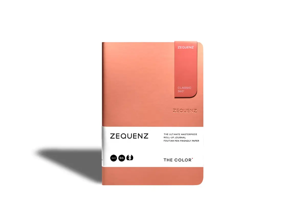 Zequenz 360⁰ Notebook B6 Peach Grid