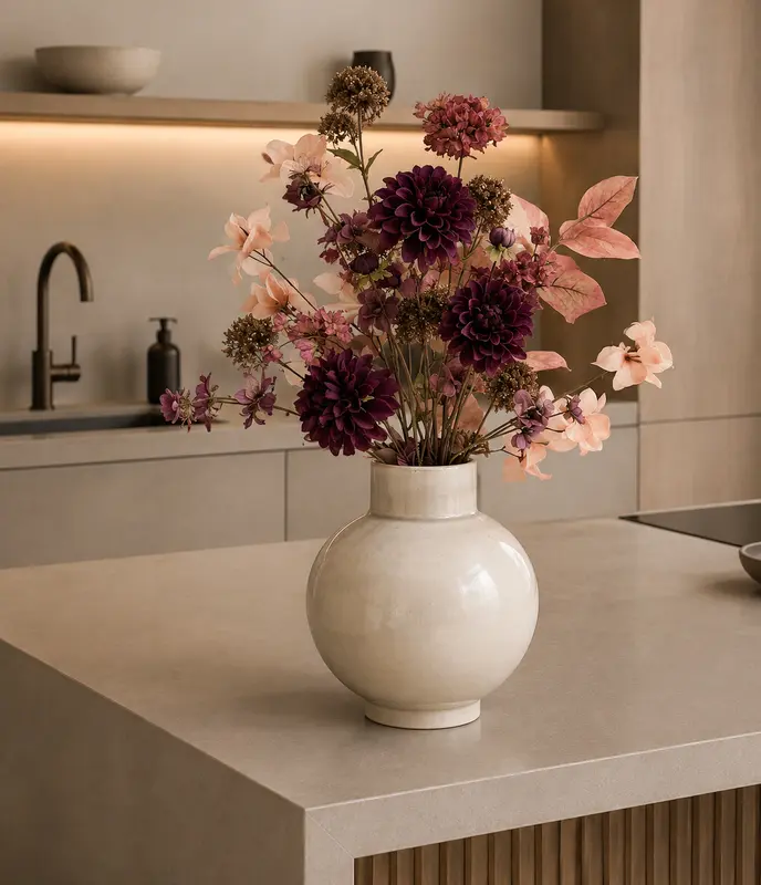 ZIJDEBOEKET FENNA | AUBERGINE/BURGUNDY
