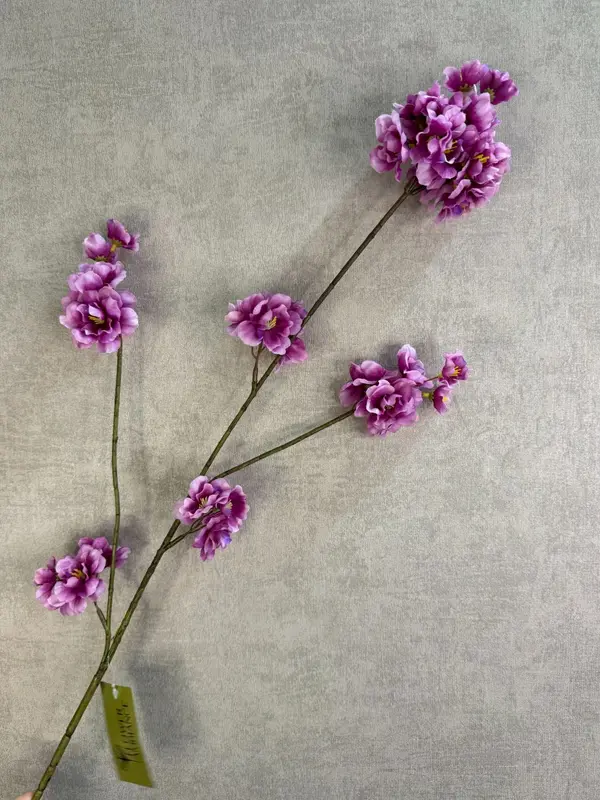 Zijden bloesemtak Prunus | Paars melange