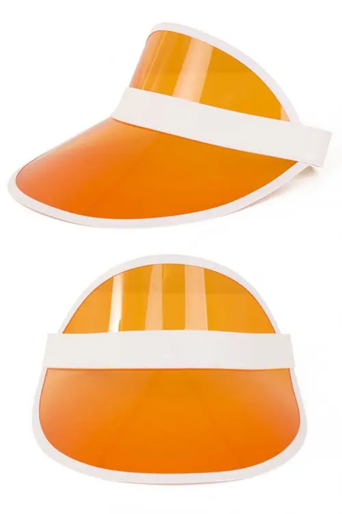 Zonneklep 80s oranje