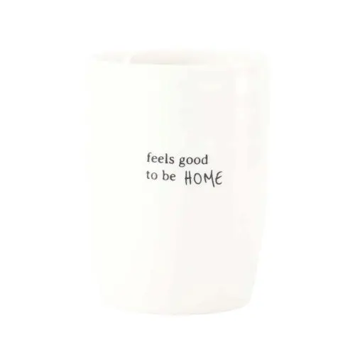 Zusss - Koffie mok feels good - Wit/Zwart