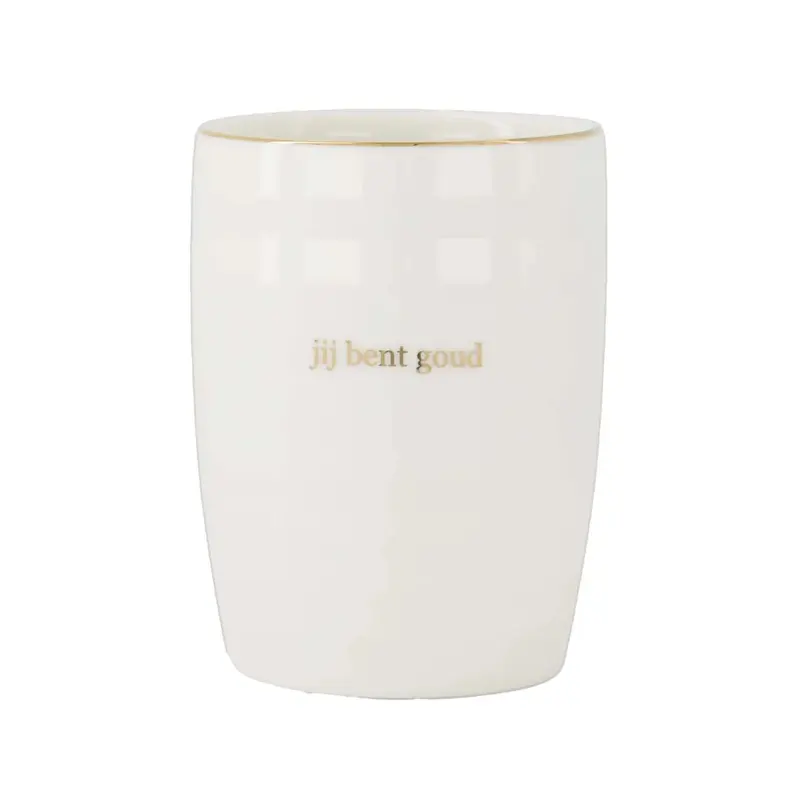 Zusss - Koffiemok Jij bent Goud - Wit / Goud